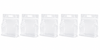 5 pc Extra-Large Reusable Storage Bags with Handles