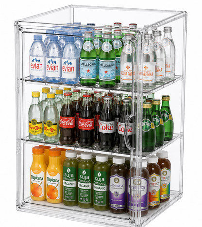 Three-tier Integrated High-transparency Acrylic Display Cabinet