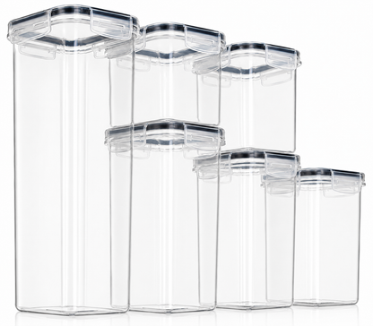 6 piece Airtight Food Storage Containers with Lids