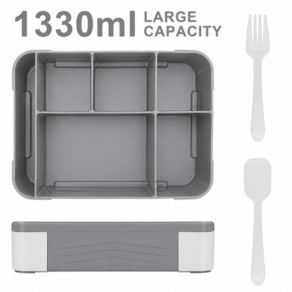 5 Compartments Microwaveable Lunch Box