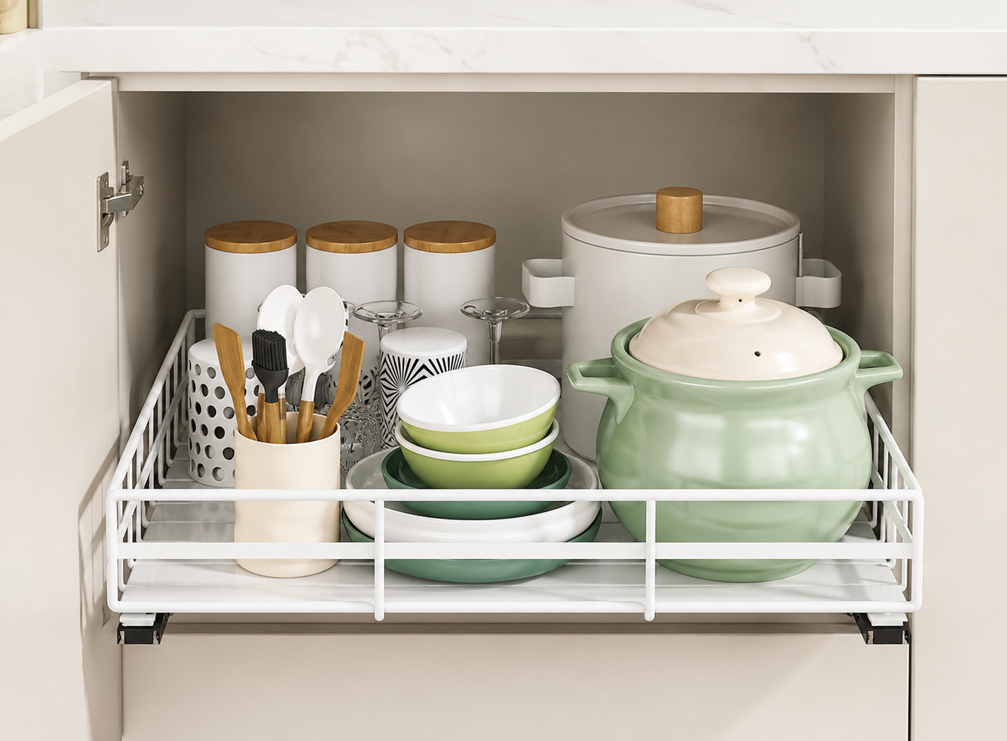 Expandable Pull Out Cabinet Organizer