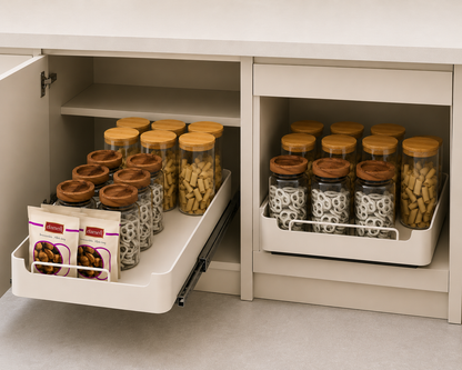 Pull-Out Storage Shelf - Smooth Pull-Out Design 30CM