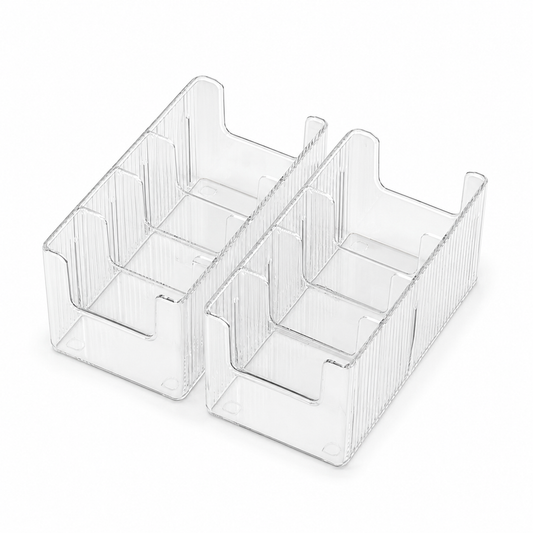 Four-compartment Large-capacity Transparent Household Medicine Storage Box
